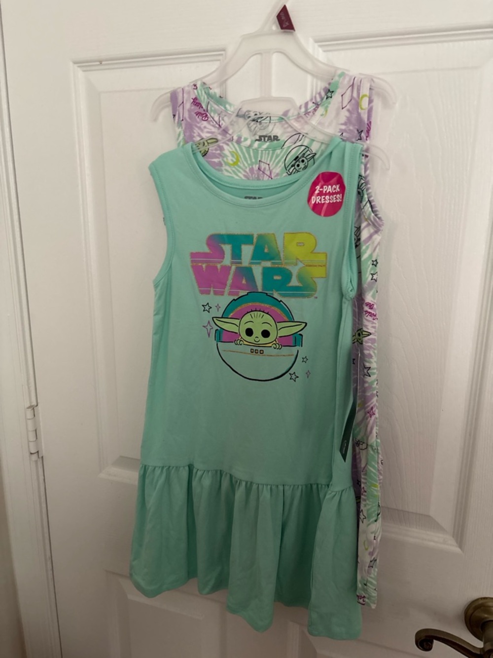 Star Wars Mint Green and Lavender Graphic Tank Top